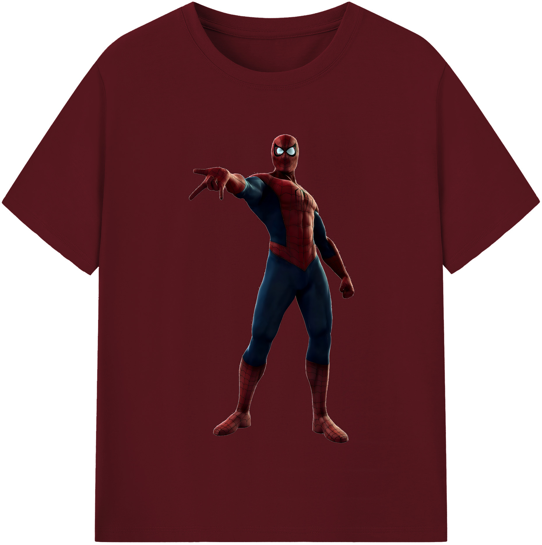 （画像用） Spider Man スパイダーマン 綿100％半袖Tシャツ（フロントプリント）